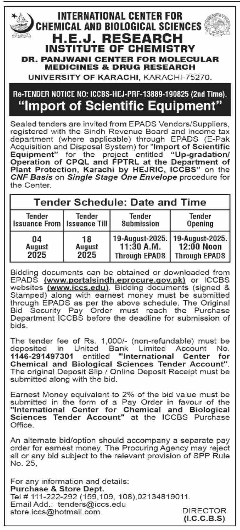 H.E.J Research Institute of Chemistry Lahore-1